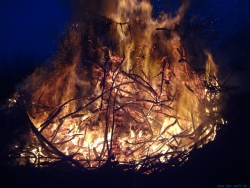 Hasperde, das Osterfeuer